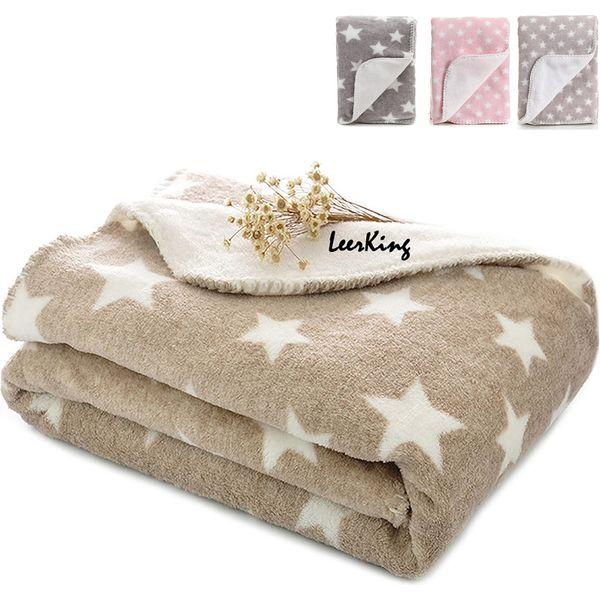 LeerKing Dog Blanket Double Fluffy Fleece Pet Blankets Washable Warm Soft for Cats Dogs Mat Bed, 40 x 60inches