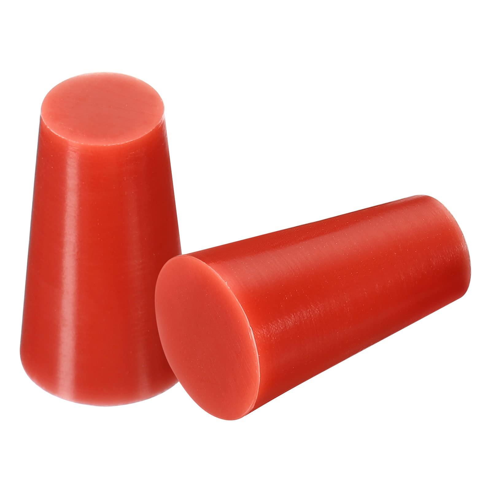 sourcing map Silicone Rubber Tapered Plug 10mm to 15mm Solid Brown for Powder Coating, Painting, Anodizing, Plating, Sandblasting, Laboratory Use 25 Pieces 5