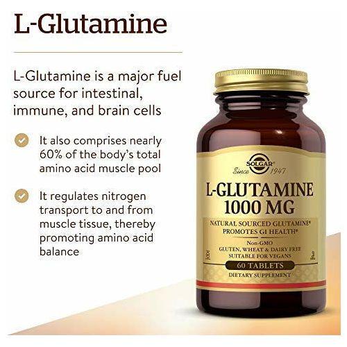 L-Glutamine 1000 mg Tablets -Pack of 60 3