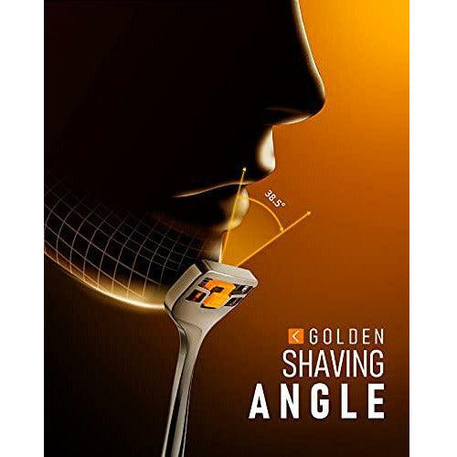 SUPRENT Razors for Men, 2x3 Matrix? Tech Blade, 38.5Â° Golden Angle Shaving Razor Kit, Exquisite Body Design, Premium Gift for Men 4