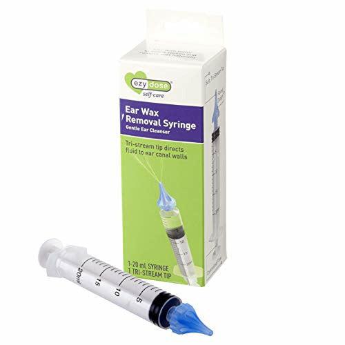 Ear Wax Removal Syringe with Tri-Stream Tip | Safe and Antibacterial | Clean Ears for Earplugs, Hearing Aids and Ear Hygine | Ezy Dose formerly branded Acu-Life | Packaging May Vary 0