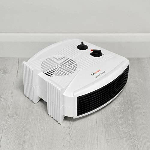 STAYWARMÂ® 3000w Upright and Flatbed Fan Heater with 2 Heat Settings / Cool Blow Fan / Variable Thermostat / Frost Watch / Overheat Protection / GS Approved - F2035WH - White 4