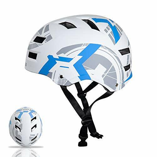 Automoness Skateboard Helmet, Adjustable Helmet for BMX Cycling, Bike Protective Helmet CE Certified for Adult/Youth/Kids 0