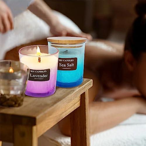 Experience Relaxation with Our Scented Jar Candle - 100% Natural Soy Wax, Burns up to 45 Hours, Aromatherapy Candle Gift for Any Occasion (#5 Single Sea Salt) 4