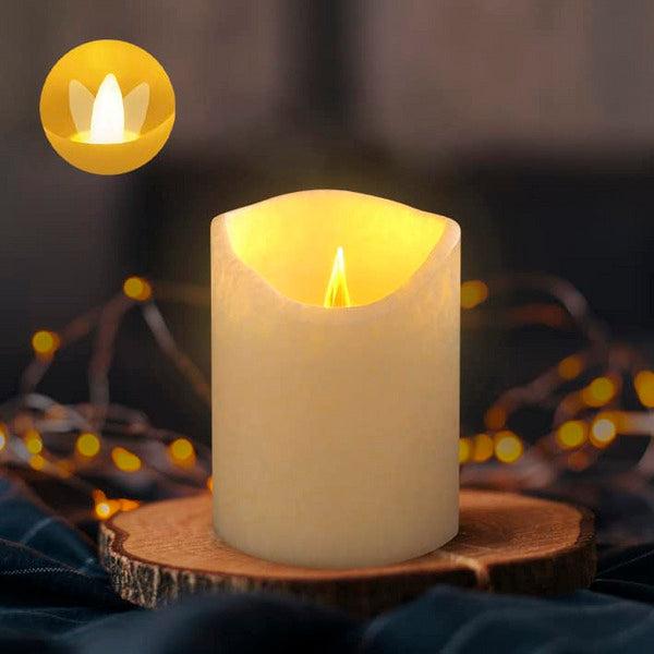 Furora LIGHTING LED Flameless Candles with Remote - Battery-Operated Flameless Candles Bulk Set of 8 Fake Candles - Small Flameless Candles & Christmas Centerpieces for Tables, Light Blue 0