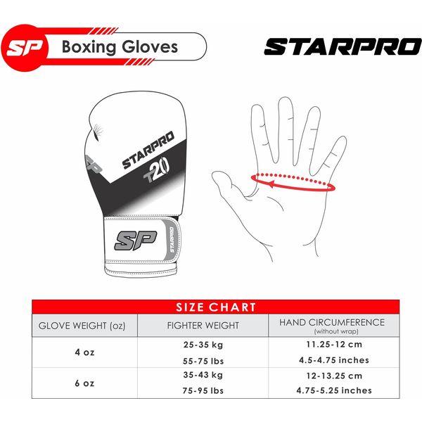 Starpro T20 Kids Boxing Gloves for Bag Training, Sparring, Junior Boxing Gloves for Boys & Girls - 4oz, 6oz 1