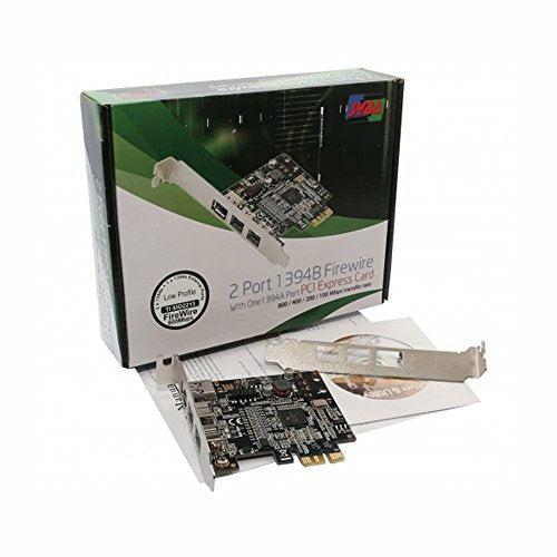 Syba Low Profile PCI-Express Firewire Card with Two 1394b Ports and One 1394a Port (2B1A), TI Chipset, Extra Regular Bracket SD-PEX30009 4