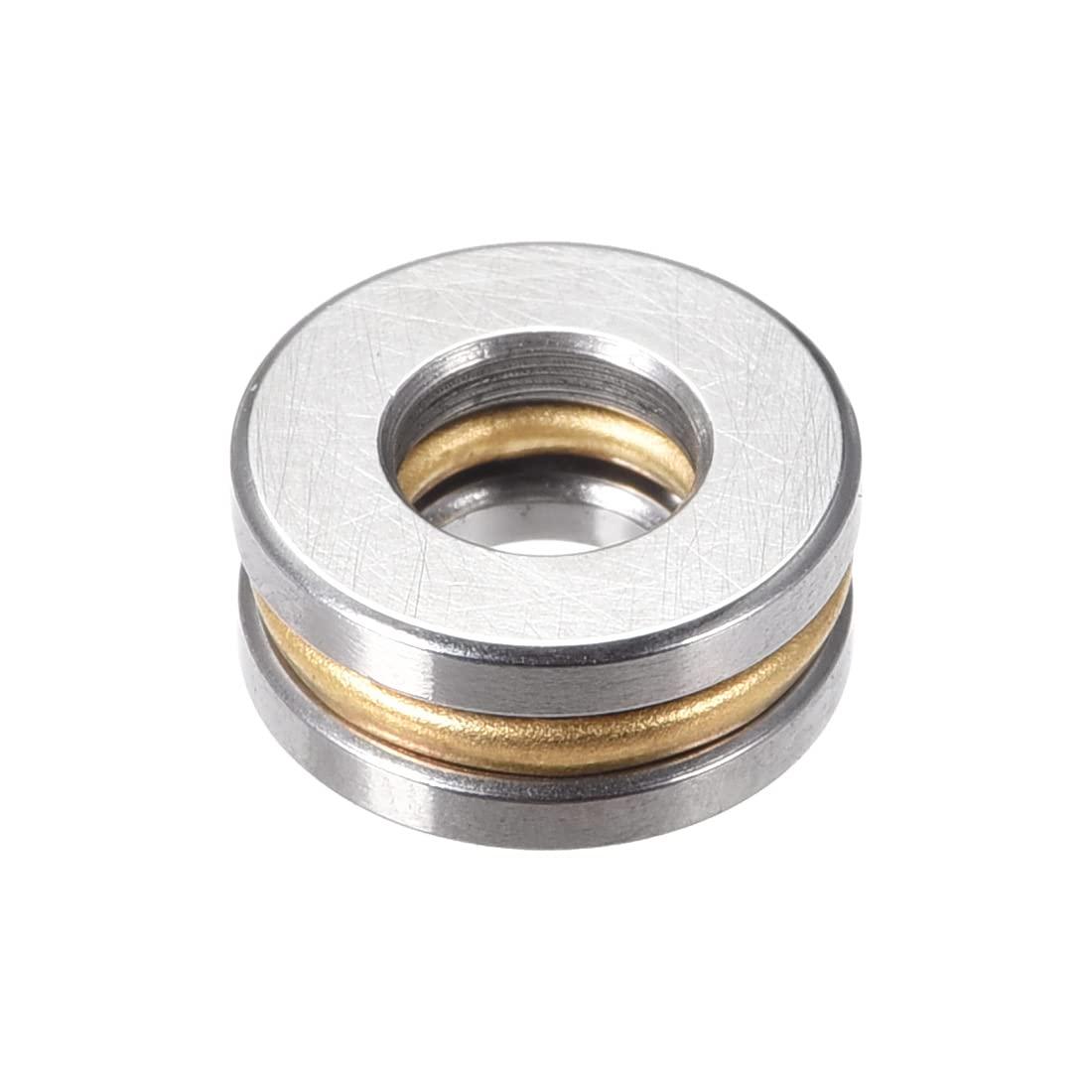 sourcing map F4-9M Thrust Ball Bearings 4mm x 9mm x 4mm Chrome Steel Single Direction 3