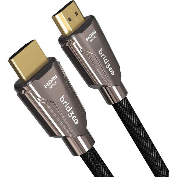 BRIDGEE Certified Ultra High Speed HDMI Cable (9.84ft/3m), HDMI 2.1 Cable Compatible with PS5 Xbox Series X 8K TVs, Supporting 48Gbps 8K@60Hz 4K@120Hz Dynamic HDR 10, eARC, VRR, ALLM 0