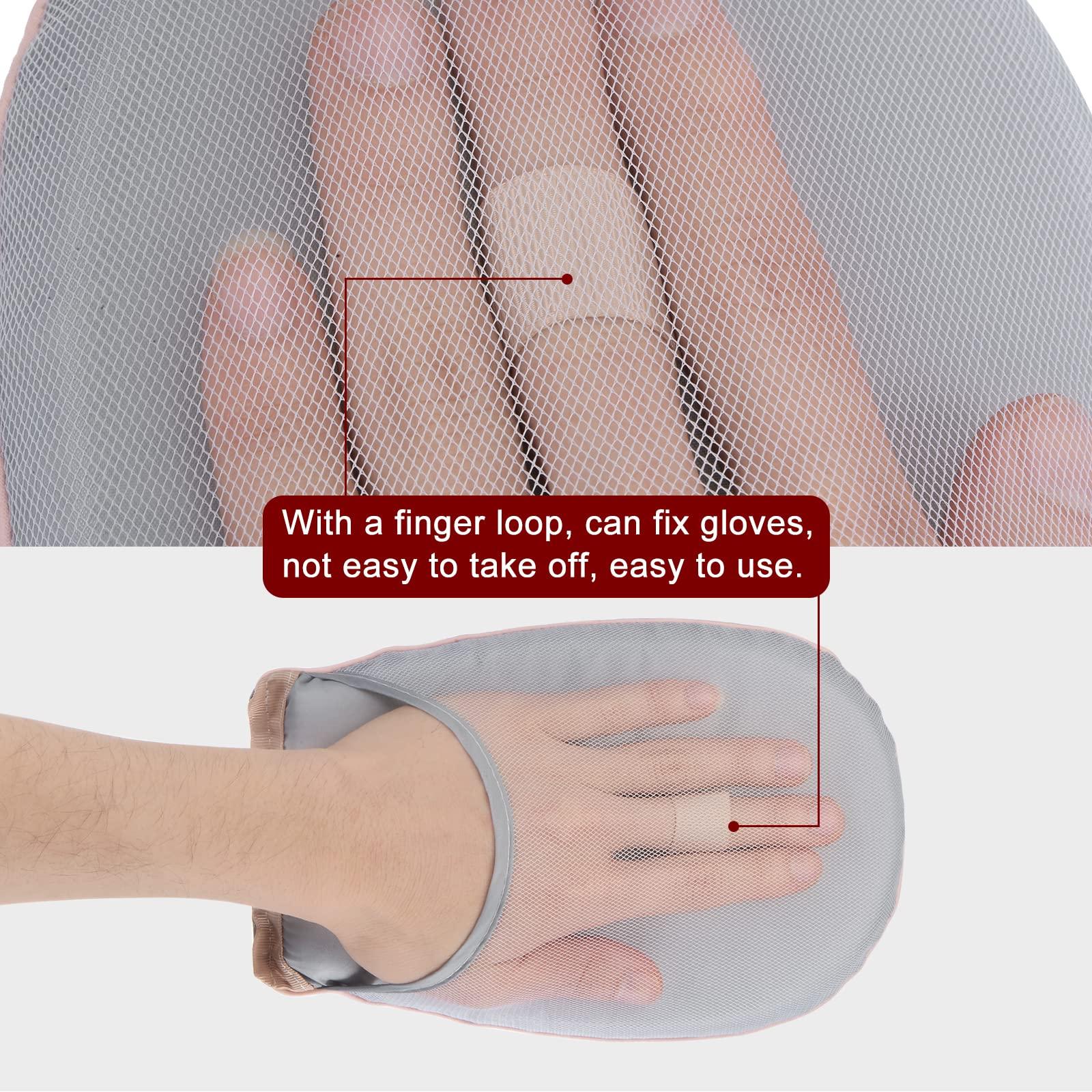 sourcing map Garment Steamer Ironing Glove, Waterproof Mini Ironing Board with Finger Loop Garment Steaming Mitt for Clothes Steamers, Grey 9