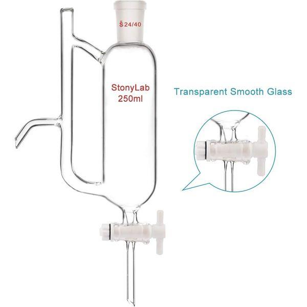 stonylab Water Oil Receiver Separator with 24/40 Lab Supply, 250 ml 1