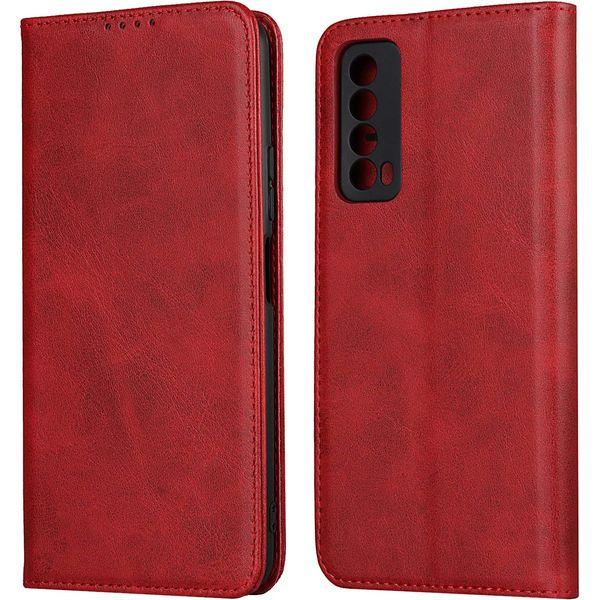 SailorTech Huawei P Smart 2021 Wallet Case, Premium PU Leather Case Flip Cases Folio Cover with Kickstand Card Slots Holder Strong Magnetic Closure Phone Case - Dark Brown 0