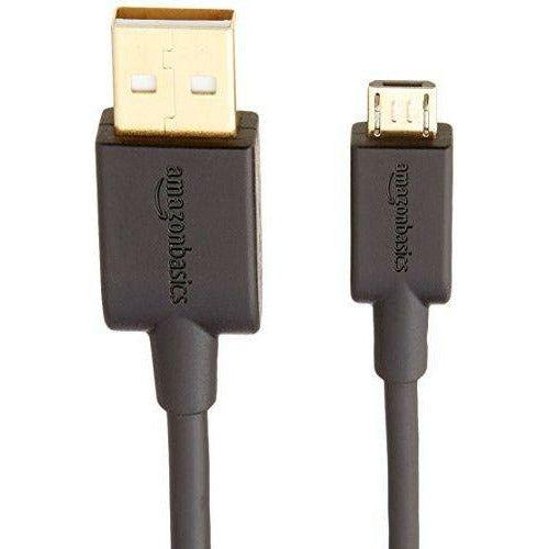 AmazonBasics USB 2.0 A-Male to Micro B Cable, 3 feet, Black 4