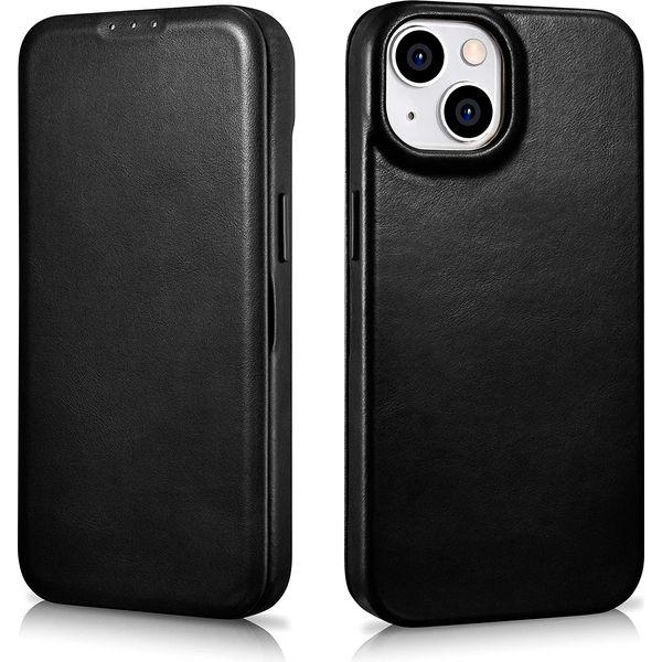 FUTLEX Leather Folio Case Compatible with iPhone 14 - MagSafe and Wireless Charging Magnetic Closure with One Card Sleeve - Black 0
