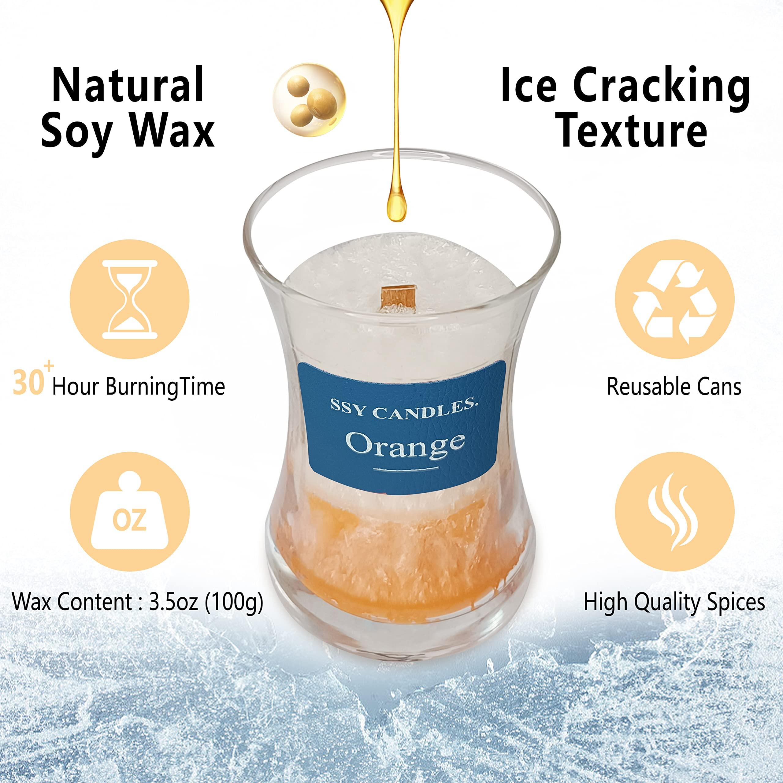 Experience Relaxation with Our Scented Jar Candle - 100% Natural Soy Wax, Burns up to 45 Hours, Aromatherapy Candle Gift for Any Occasion (3# Double Violets) 2