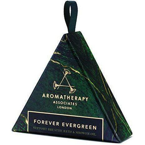 Aromatherapy Associates Forever Evergreen Hanging Decoration Gift featuring our 100% natural, handblended, fragrant essential oil, Support Breathe Bath & Shower Oil 9ml 1