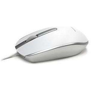 Accuratus M100 Mac - USB Wired Full Size Slim Apple Mac Mouse with Silver and Matt White Tactile Case, MOU-M100-MACWHSL 1