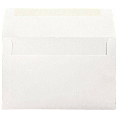 JAM PAPER Strathmore Invitation Envelopes - 152.4 x 241.3 mm - Bright White Wove - 50/Pack 1