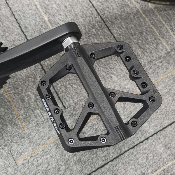 Alston Mountain Bike Pedals Road Bicycle Pedals Non-Slip Lightweight Cycling Pedals Nylon Fiber Platform Pedals 3 Bearings Face Off Pedals for BMX MTB 9/16 4