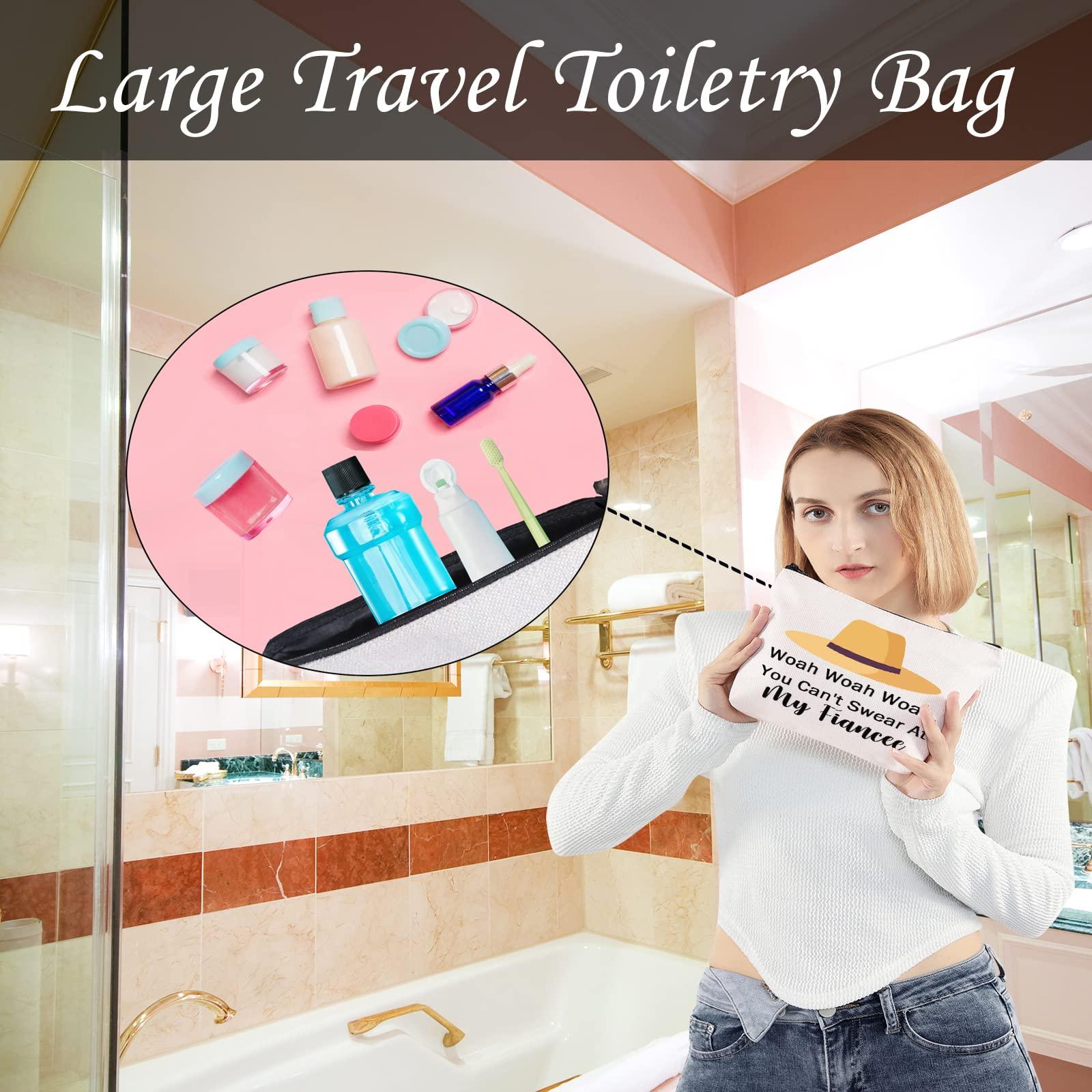 LEVLO Brother Movie Gift You Can't Swear At My Fiancee Makeup Bag Funny Fiancee Travel Zipper Pouch, At My Fiancee 3