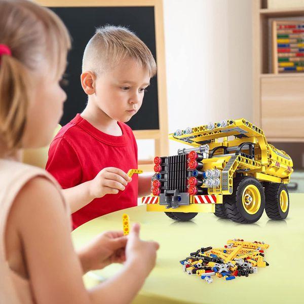 OKKIDY STEM Building Blocks Toy for 6 7 8 9 10 Years Boys & Girls, 2 in 1 Technic Truck Airplane Construction Toy Building Set, 361 PCS Creative Building Blocks Kit Educational Toy Gift for Kids 4