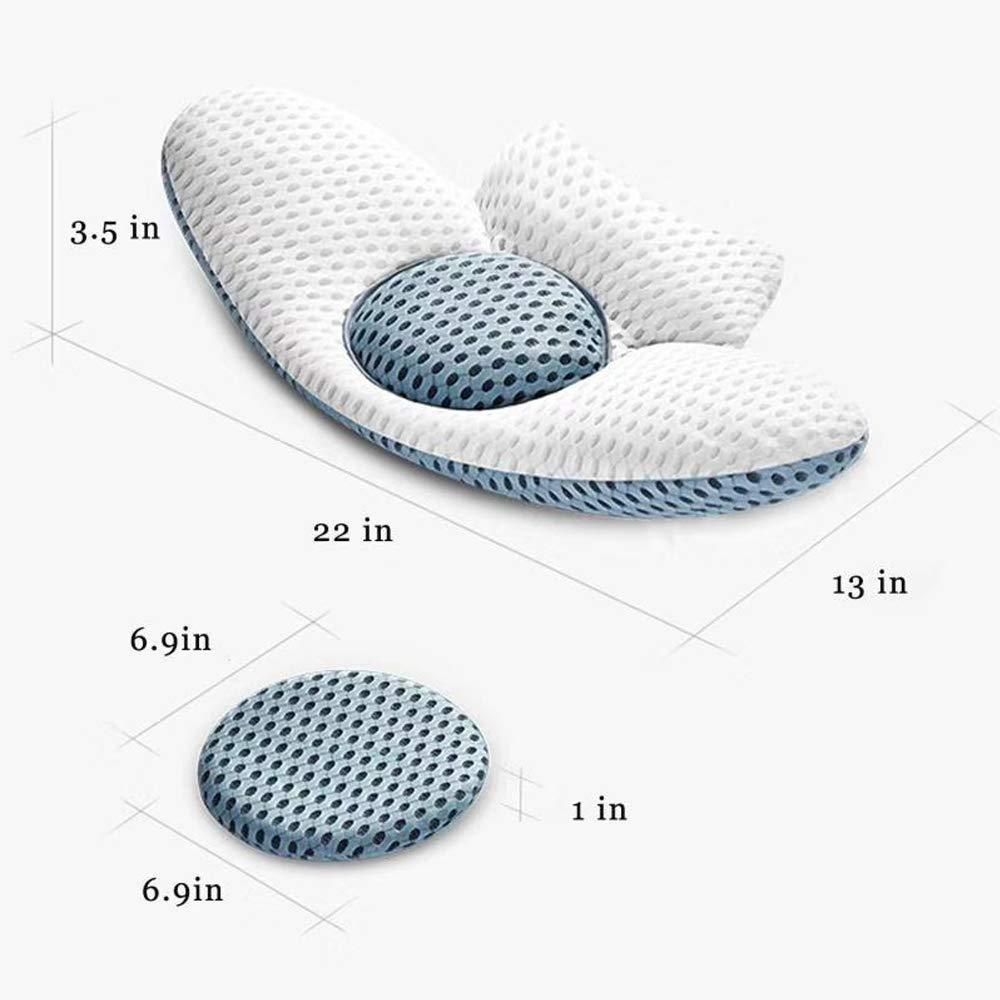 Lumbar Back Support Cushion for Bed, 3D Air Mesh Technology Lumbar Support Pillow, Ergonomic Lower Back Support Pillow for Sleeping Relief Waist Sciatic Pain(M) 1