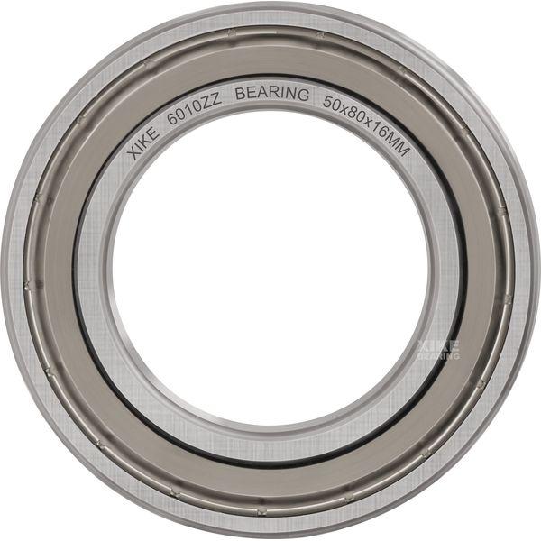XIKE 4 pcs 6010ZZ Ball Bearings 50x80x16mm Bearing Steel and Double Metal Seals and Pre-lubricated, 6010-2Z Deep Groove Ball Bearing with Shields 2