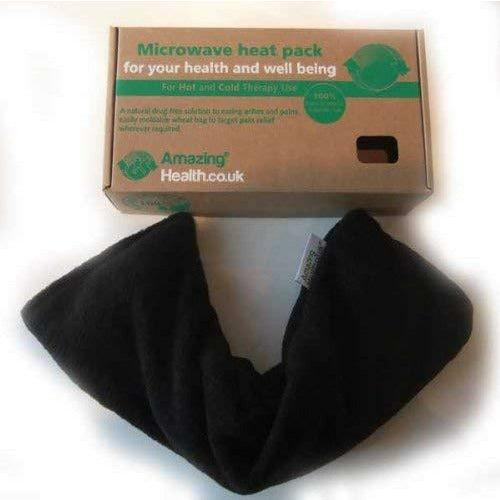 Unscented Microwave wheat bag - UK Made - NON Scented - Black, Made In UK, Gift Boxed 4