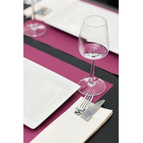 Tork 474540 Bistro Red Paper Placemat / Modern 1 Ply Decorated Paper Place Mat in Red & White / WxL: 42cm x 27cm / 500 Placemats 4