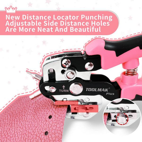 Leather Hole Punch Lady Tools Multifunction Hole Puncher, Very Effortless Get Perfect Holes for Leather and Belt, Gift for Mom, Daughter, Sister, Wife 3
