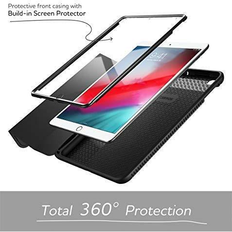 SURITCH Case for iPad Mini 5 and iPad Mini 4 Slim Lightweight Trifold Stand Protective Case with Built-in Screen Protector, Pencil Holder and Auto Wake/Sleep Function for iPad Mini 7.9" 2019 Rose Gold 1