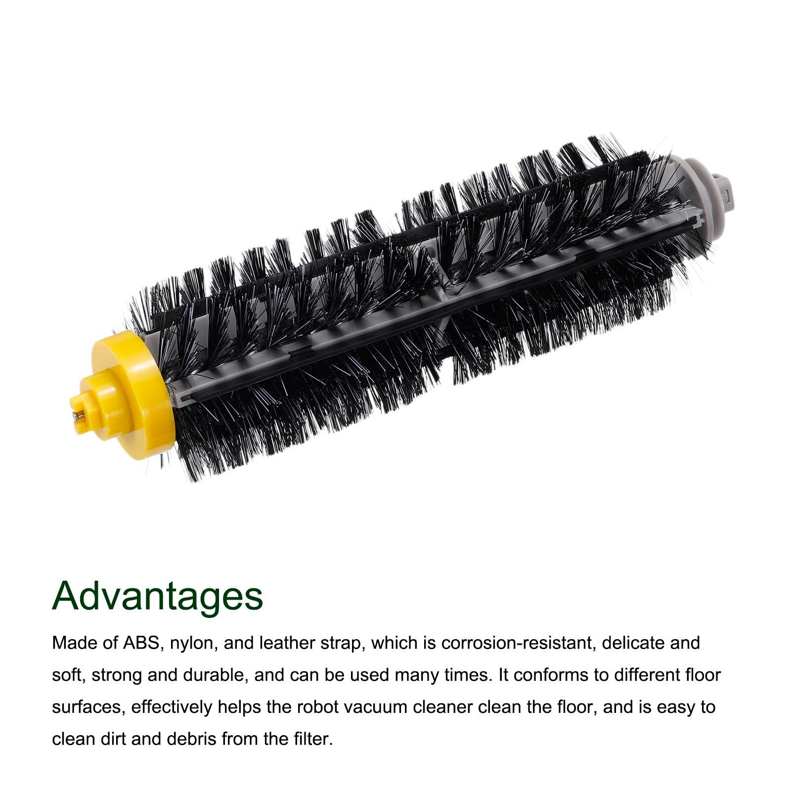 sourcing map Multi-Surface Rubber Brushes Filter Replacement Parts for Vacuum Accessories 1 Set 8