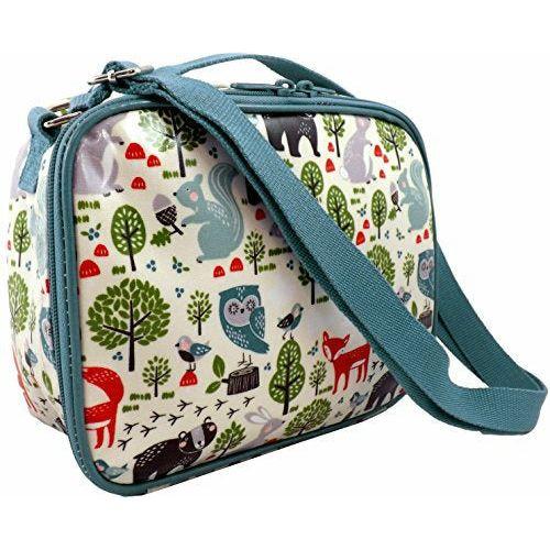 Gisela Graham Forest Friends PVC Fabric Lunch Bag with Strap 3