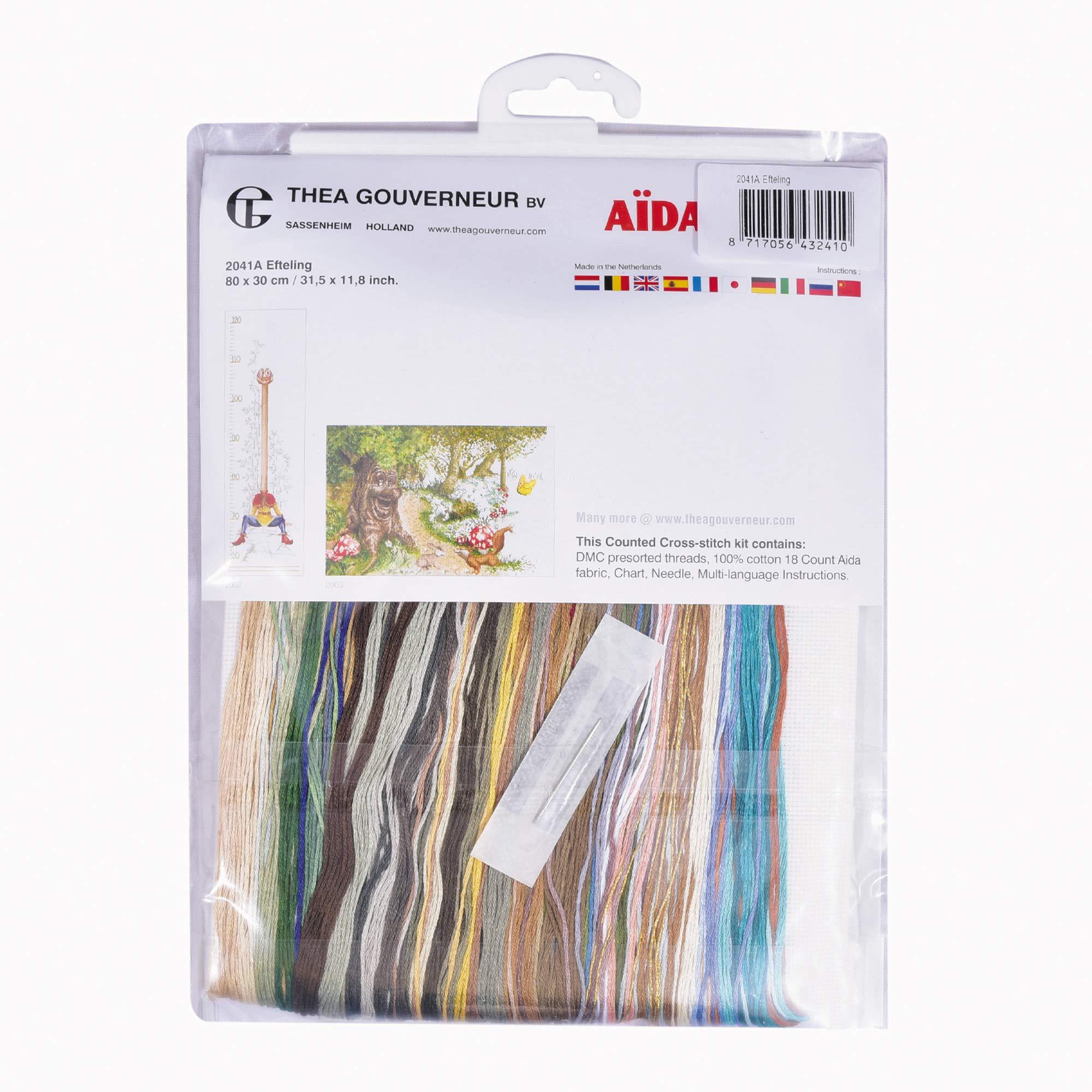 Thea Gouverneur - Counted Cross Stitch Kit - Efteling - Aida - 16 count - Embroidery Kit for Adults - DMC Embroidery Threads and other Cross Stitch Supplies Included - 2042A 3