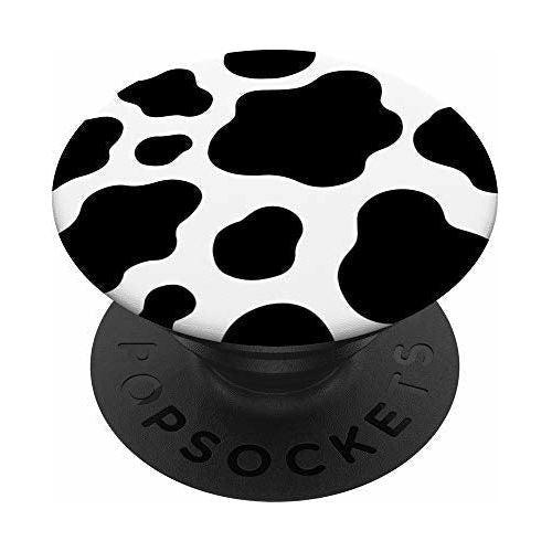 Cute Cow Print Black & White Cow Pattern Spots Love Cows PopSockets PopGrip: Swappable Grip for Phones & Tablets 0
