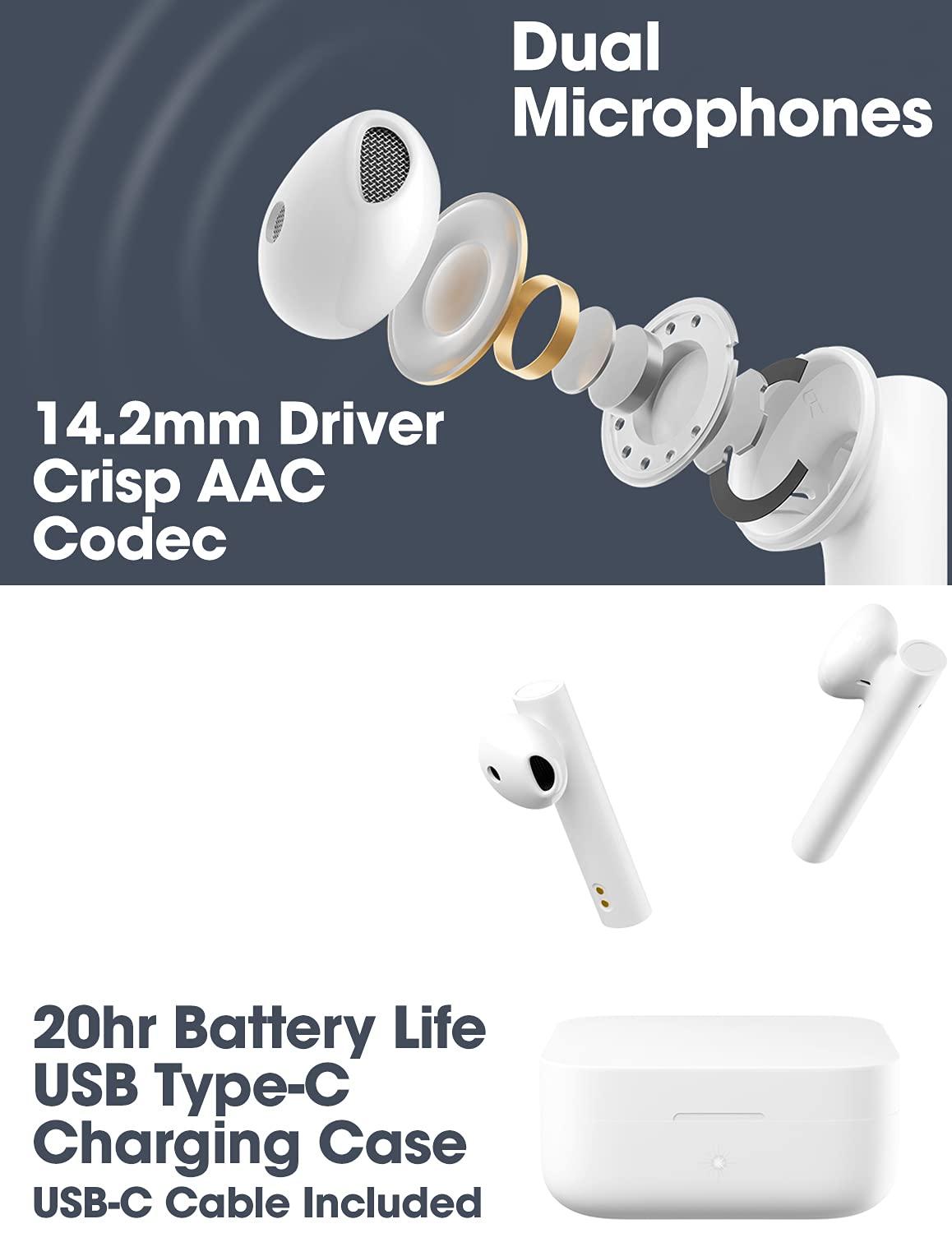 Xiaomi Mi True Wireless Earphones 2 Basic White (TWSEJ08WM) 1