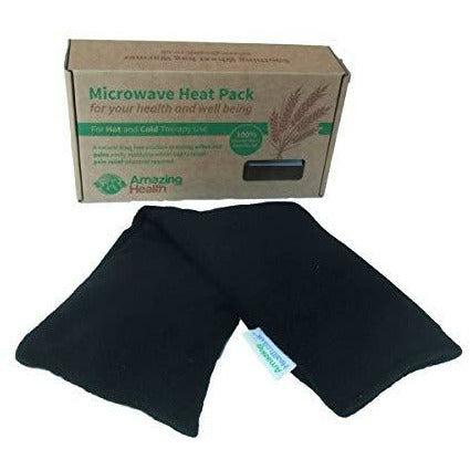 Unscented Microwave wheat bag - UK Made - NON Scented - Black, Made In UK, Gift Boxed 0