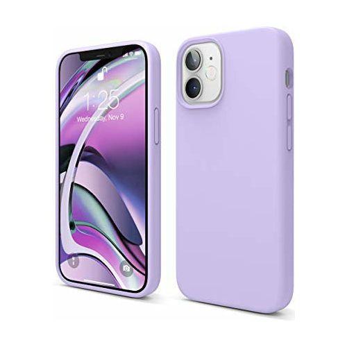 elago Liquid Silicone Case Designed for iPhone 12 Mini (5.4"), Premium Silicone, Full Body Protection : 3 Layer Shockproof Cover Case (Lavender) 0