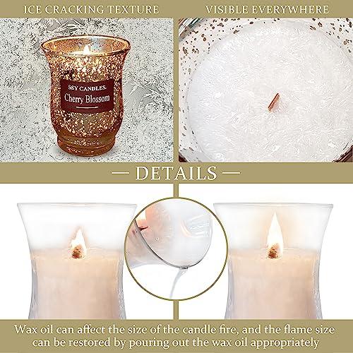 Experience Relaxation with Our Scented Jar Candle - 100% Natural Soy Wax, Burns up to 45 Hours, Aromatherapy Candle Gift for Any Occasion (#14 Single Cherry Blossoms) 4