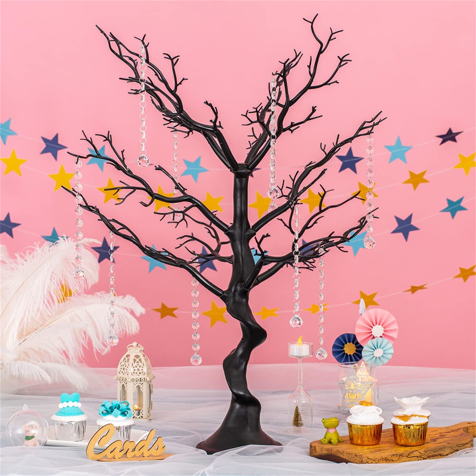 Sziqiqi 75cm Tall White Wedding decorations Tree, Folding Fake Tree, Wedding Centerpiece/Indoor Tree Decoration, Fake tree, 1 Pcs 1