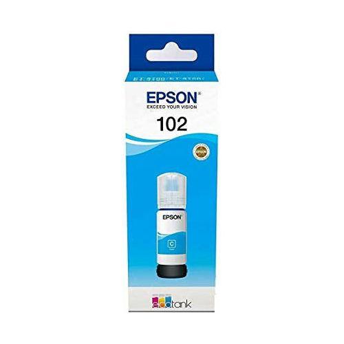 Epson EcoTank 102 Cyan Genuine Ink Bottle, Amazon Dash Replenishment Ready 0