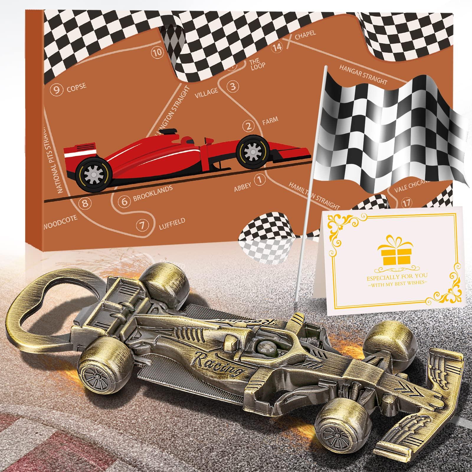 LULLEA Racing Car Gifts for Men, Racing Car Bottle Opener, Unique Bronze Beer Gifts Racing Gifts for Men Him Dad Boyfriend Husband Grandad, Fathers Gifts Birthday Gifts Christmas Gifts for Men