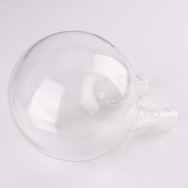 Labasics Glass 2000ml 2 Neck Round Bottom Flask RBF, with 24/40 Center and Side Standard Taper Outer Joint (2000ml) 4