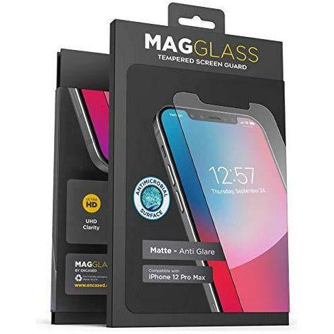 Magglass iPhone 12 Pro Max Matte Screen Protector (Fingerprint Resistant) Bubble-Free Anti Glare Tempered Glass Anti-Microbial Display Guard (Case Compatible) 0