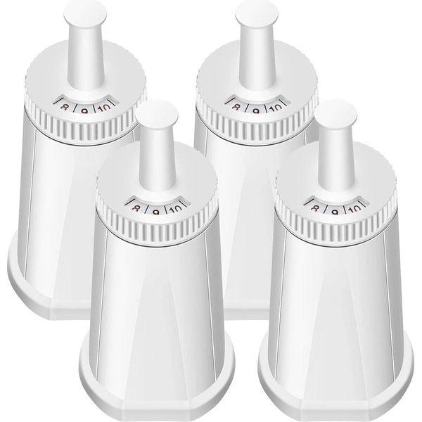 4 Pack Replacement Water Filter Compatible with Breville Claro Swiss Oracle Barista Espresso Coffee Machine - Part #BES008WHT0NUC1