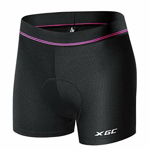 XGC Women's Cycling Underwear Shorts Bike Undershorts With High Density High Elasticity And Highly Breathable 4D Gel Padded (S, Black) 0