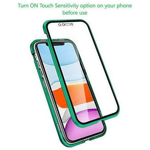 CP&A Protective Phone Case, Magnetic Adsorption Cover for Samsung S20 Ultra, Double Sided Tempered Glass Clear Case, Full Phone Protection, Designed Phone Case for Samsung Galaxy S20 Ultra (Green) 2