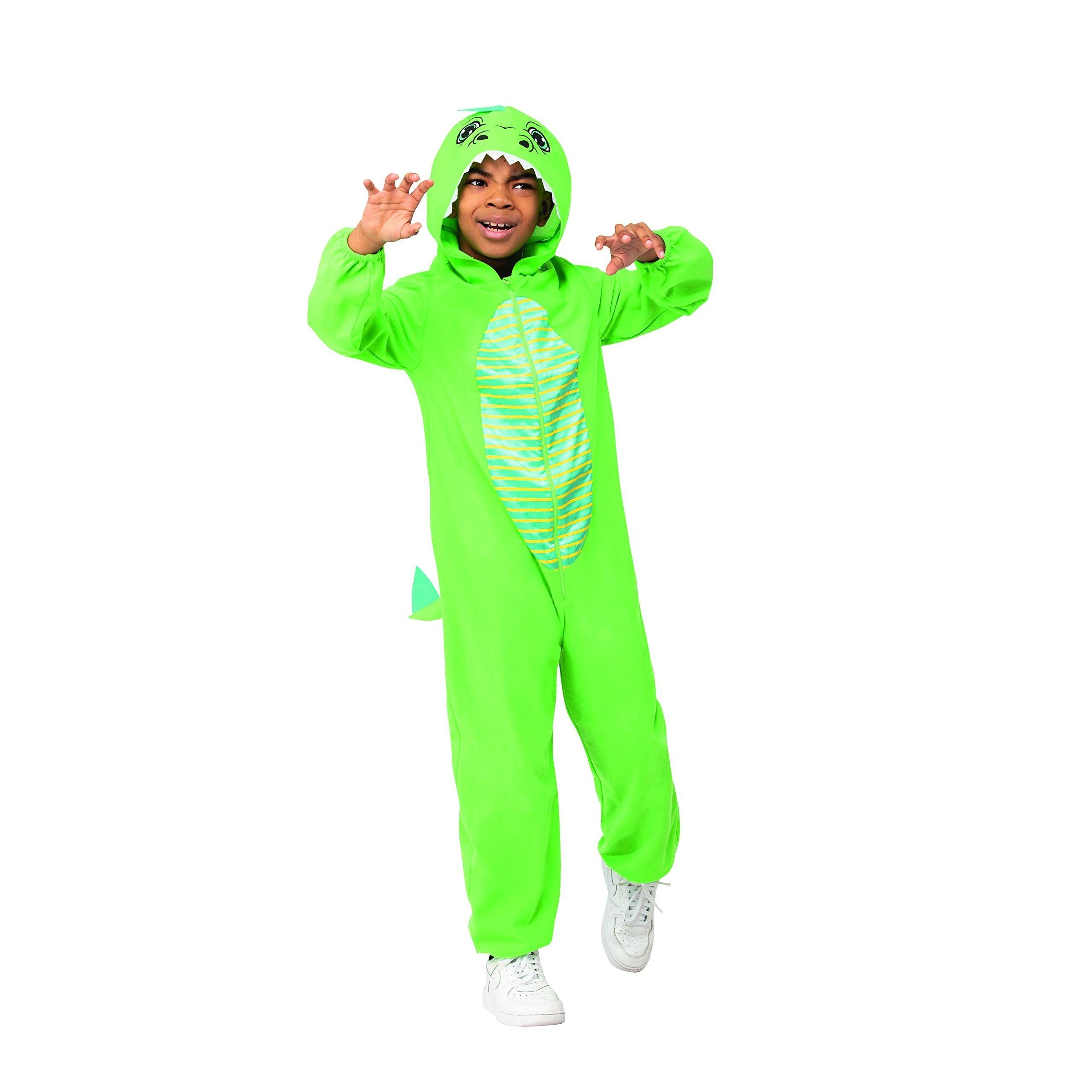 Costume & Party Kids Childs Dinosaur Costume Green (Age 4-6) 0
