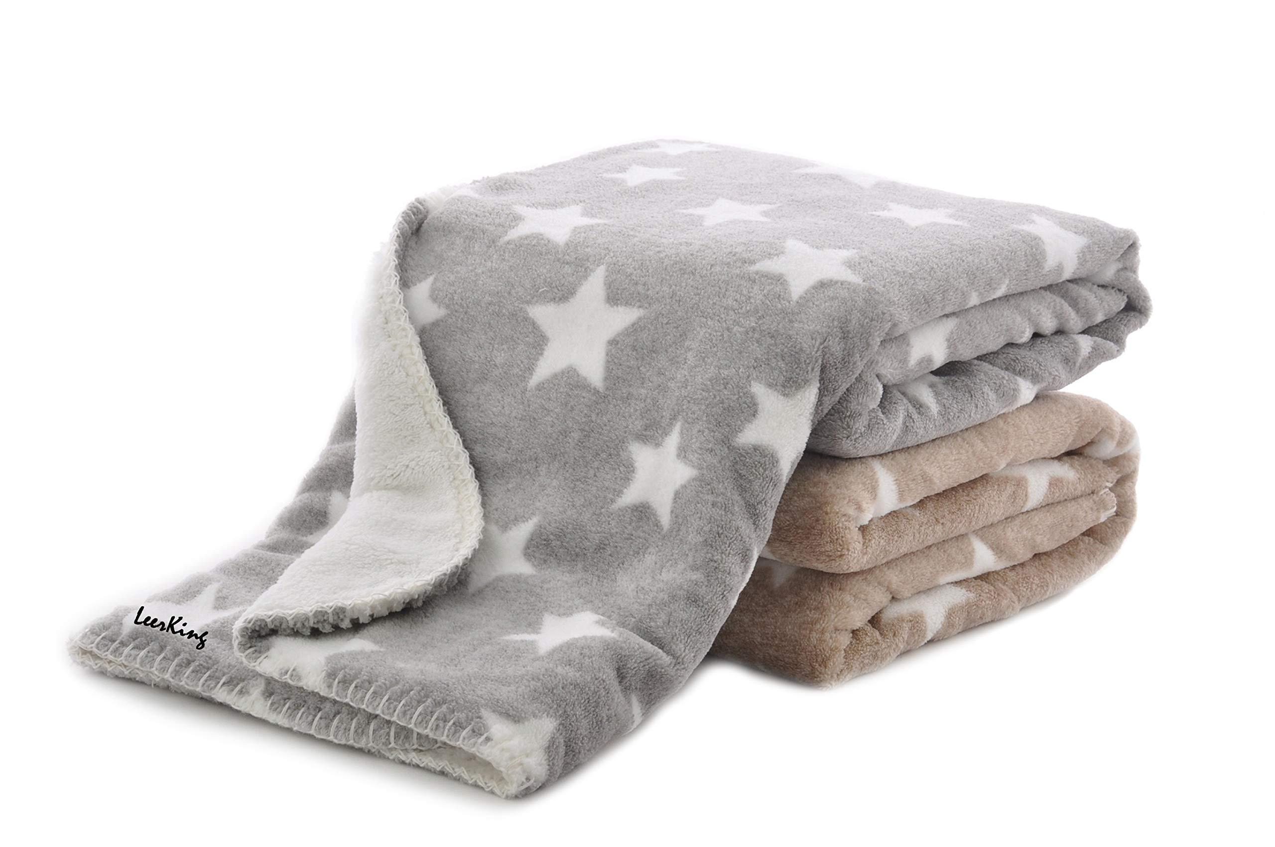 LeerKing Dog Blanket Double Fluffy Fleece Pet Blankets Washable Warm Soft for Cats Dogs Mat Bed, 30 x 40inches 3