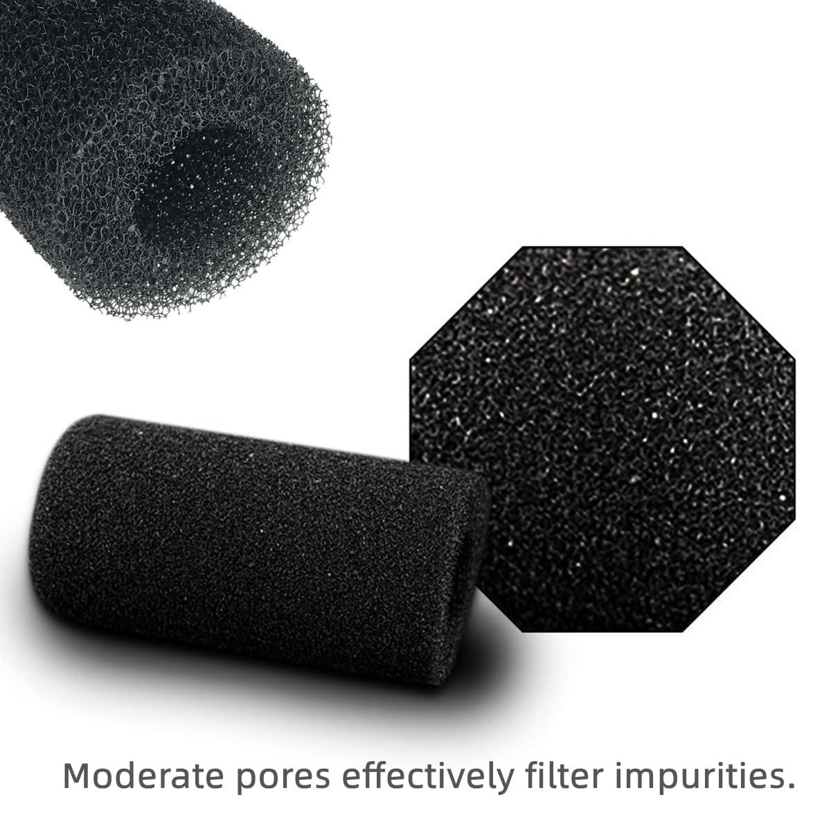 TAKEYFAITHER 10 Pcs Filter Sponge Biochemical Filter Roll Foam Cartridge Filters Intake Sponge Replacement Foam for Aquarium Fish Tank Pre-Filter Sponge Cartridge 22mm 2